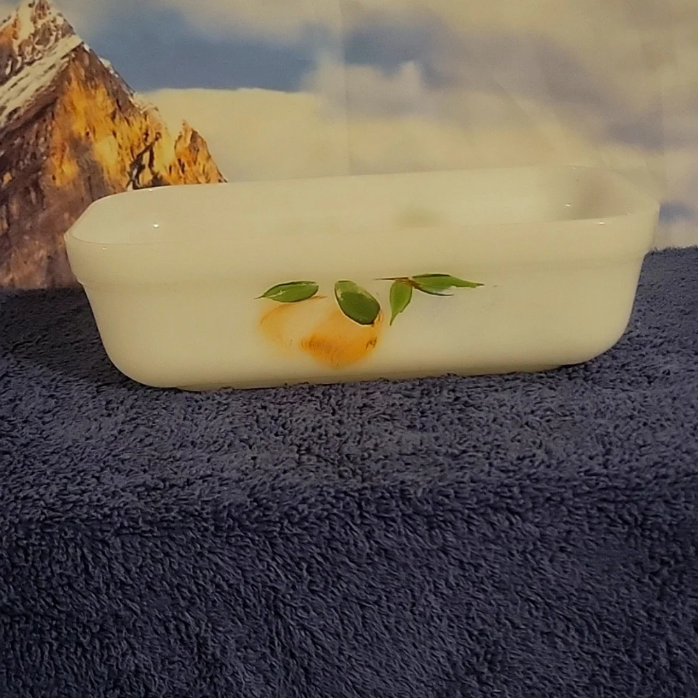 Fire-King vintage loaf pan 8 1/4
